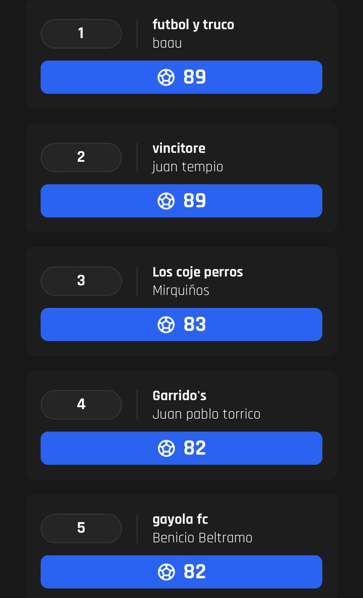 Fantasy Manager 🇦🇷 tweet media