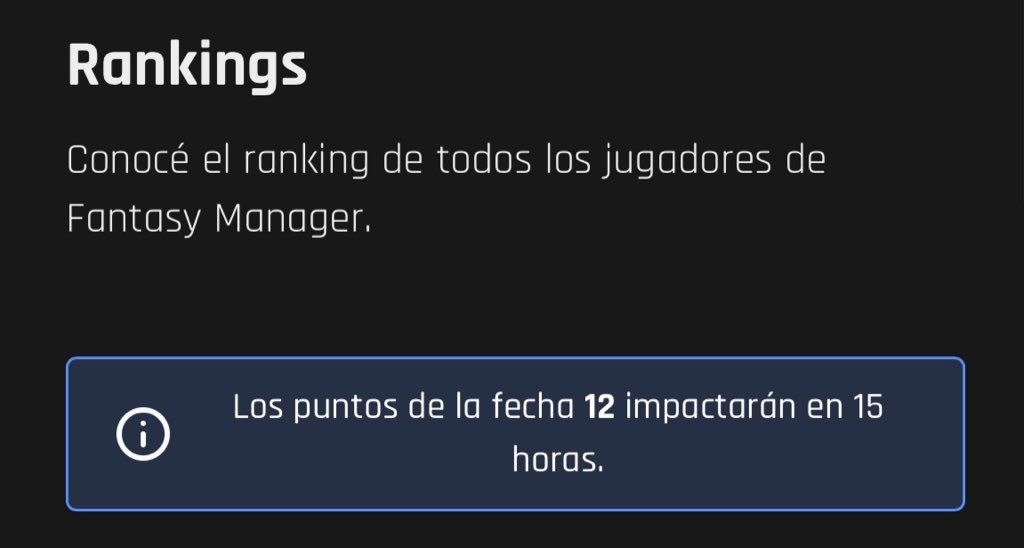 Fantasy Manager 🇦🇷 tweet media