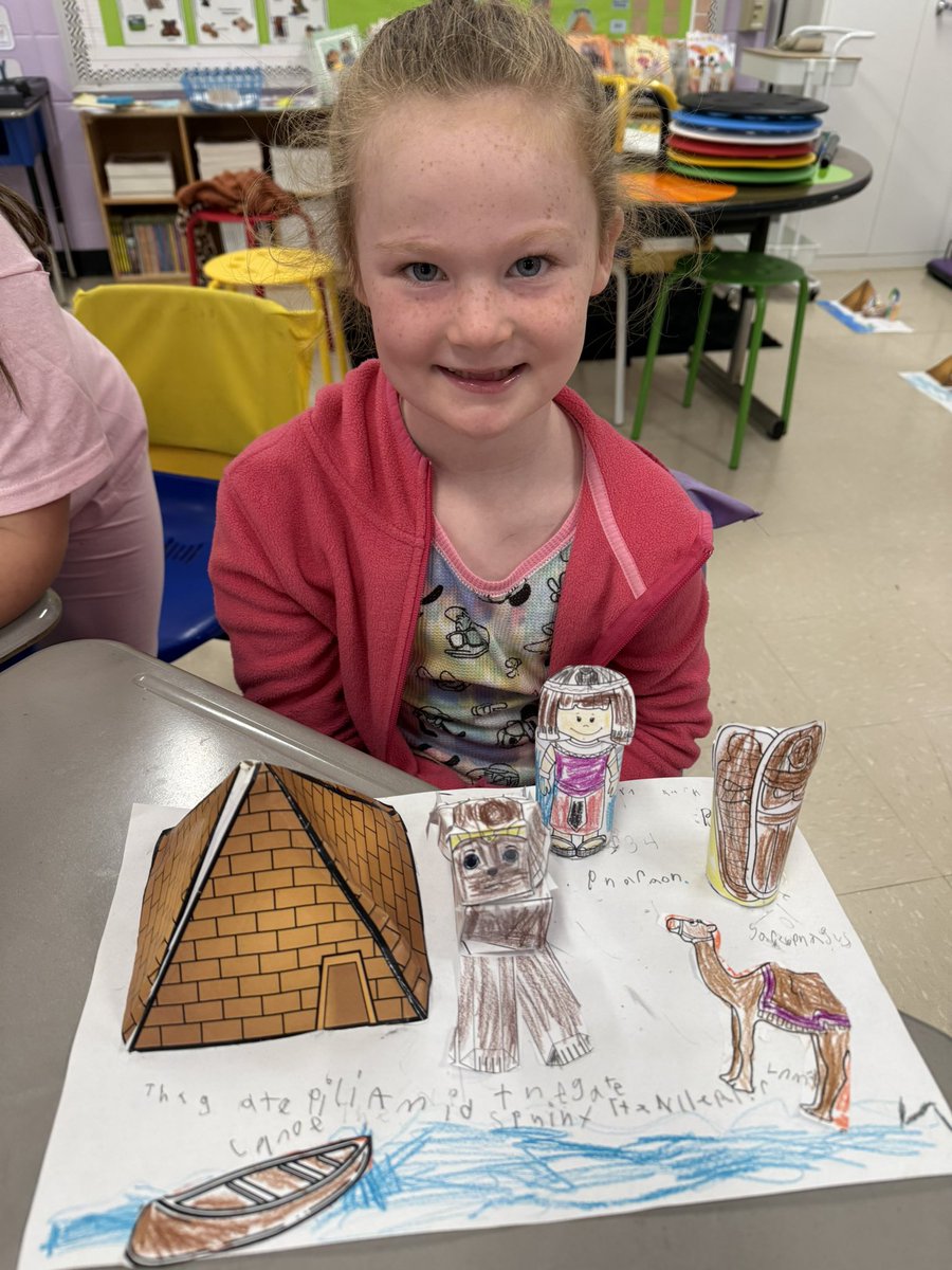 DMerida4321's tweet photo. Our 1st graders turned into ancient engineers—designing and building their own pyramids! Watching their creativity (and teamwork!) bring history to life was pretty amazing. #ElementaryEd #HandsOnLearning @KEDCGrants @passport2lead https://t.co/hRp5tlOGI5