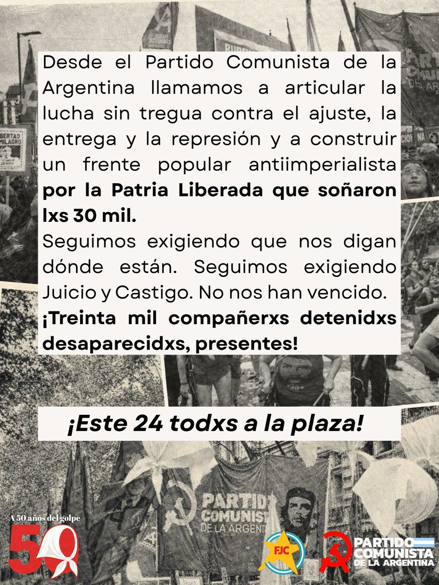 Partido Comunista de la Argentina - Cuenta Oficial tweet media