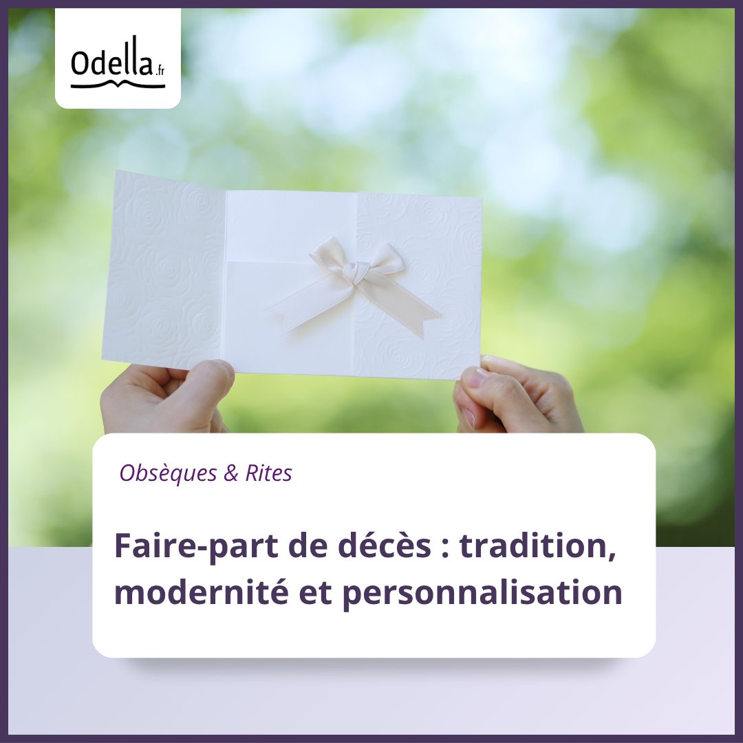 odella_fr's tweet photo. Le faire-part de décès allie tradition et modernité, passant du papier aristocratique aux formats numériques personnalisés. Un équilibre essentiel pour débuter le processus de deuil.

👉 Lisez notre article : https://t.co/Uzt0FI5GIb 
#odella https://t.co/P5g26Rlt2C