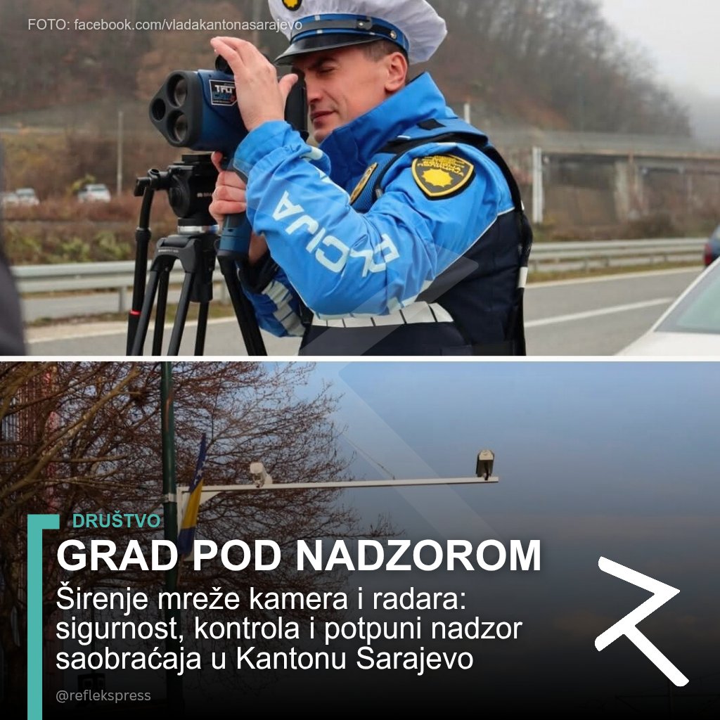 reflekspress's tweet photo. GRAD POD NADZOROM

Prema navodima Vlade KS, širi se mreža ANPR kamera i radara. Već 101 kamera u funkciji, krađe vozila smanjene za preko 90%. Najavljeno dodatno pokrivanje glavnih saobraćajnica.

Refleks
Između redova! https://t.co/ElfwA2lYAE
