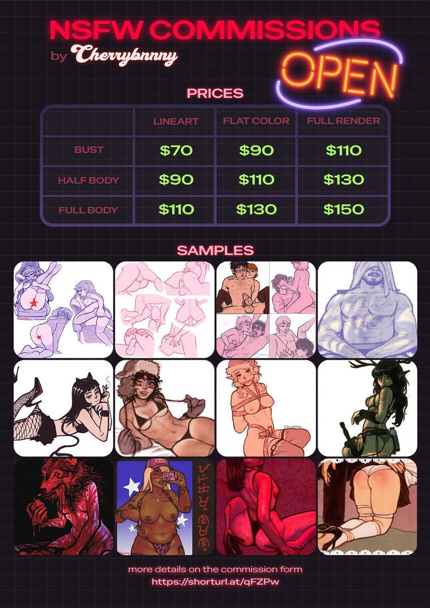 cherrybnnny's tweet photo. Hello againn ₍^ o⩊o ^₎Ⳋ Just revamped my commission sheet! commission form is still within the Linktree in my bio. yeehooo https://t.co/H21YF33PDL