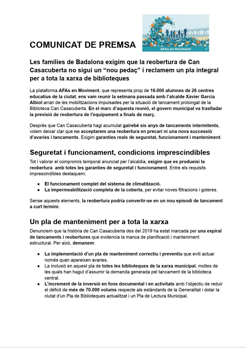 AFAs en Moviment tweet media