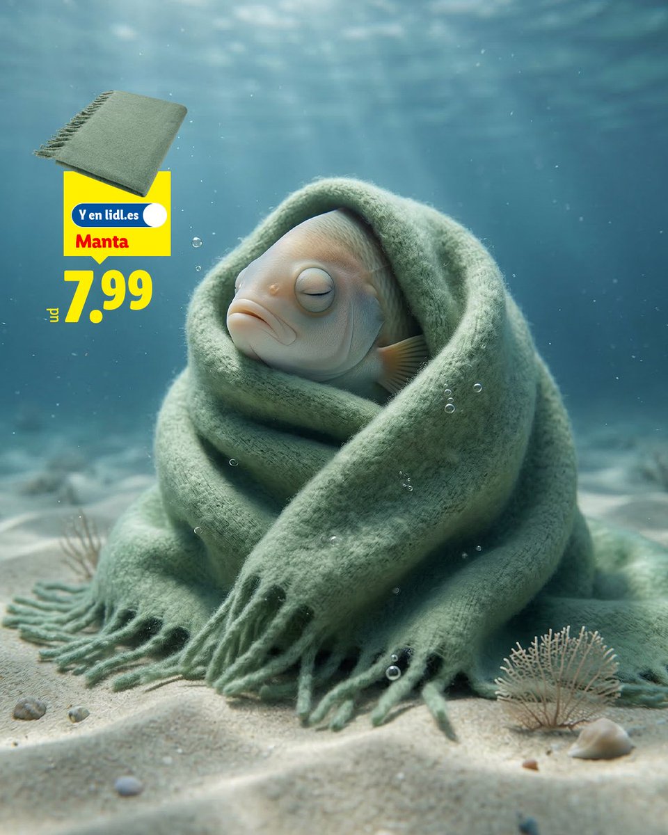 El pez MANTA, bien calentito.