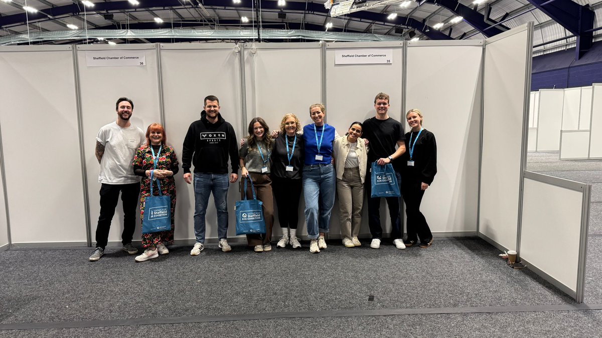 sheffchamber's tweet photo. This is the week! 

The team are at the Canon Medical Arena getting ready for Showcase Sheffield 2026 tomorrow!

Pop down for this free event! 

70 exhibitors, 500+ delegates. 9am - 2pm 

Headline Sponsor 👉 British Business Bank 

Full details 👉 https://t.co/FQtVbEMuTj https://t.co/a5PhrEiWO3