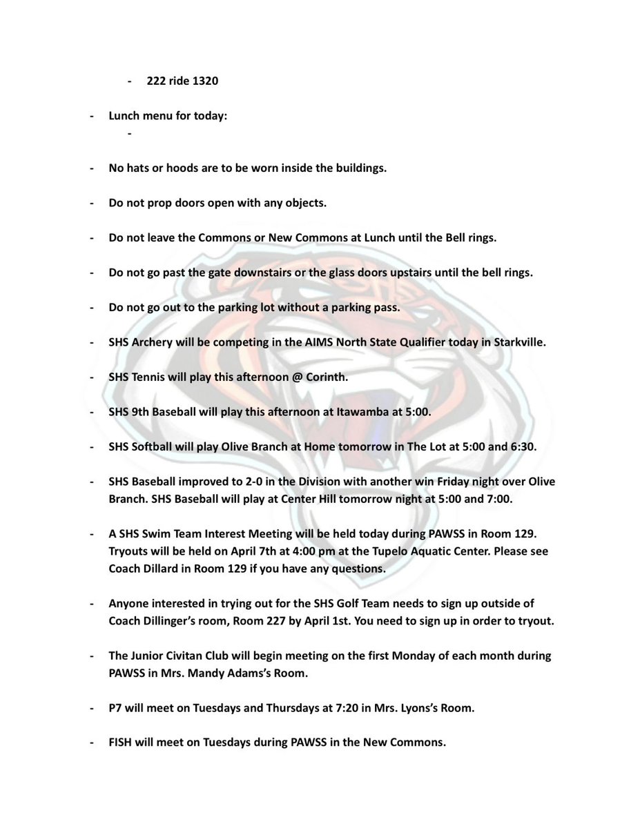 Saltillo High School tweet media