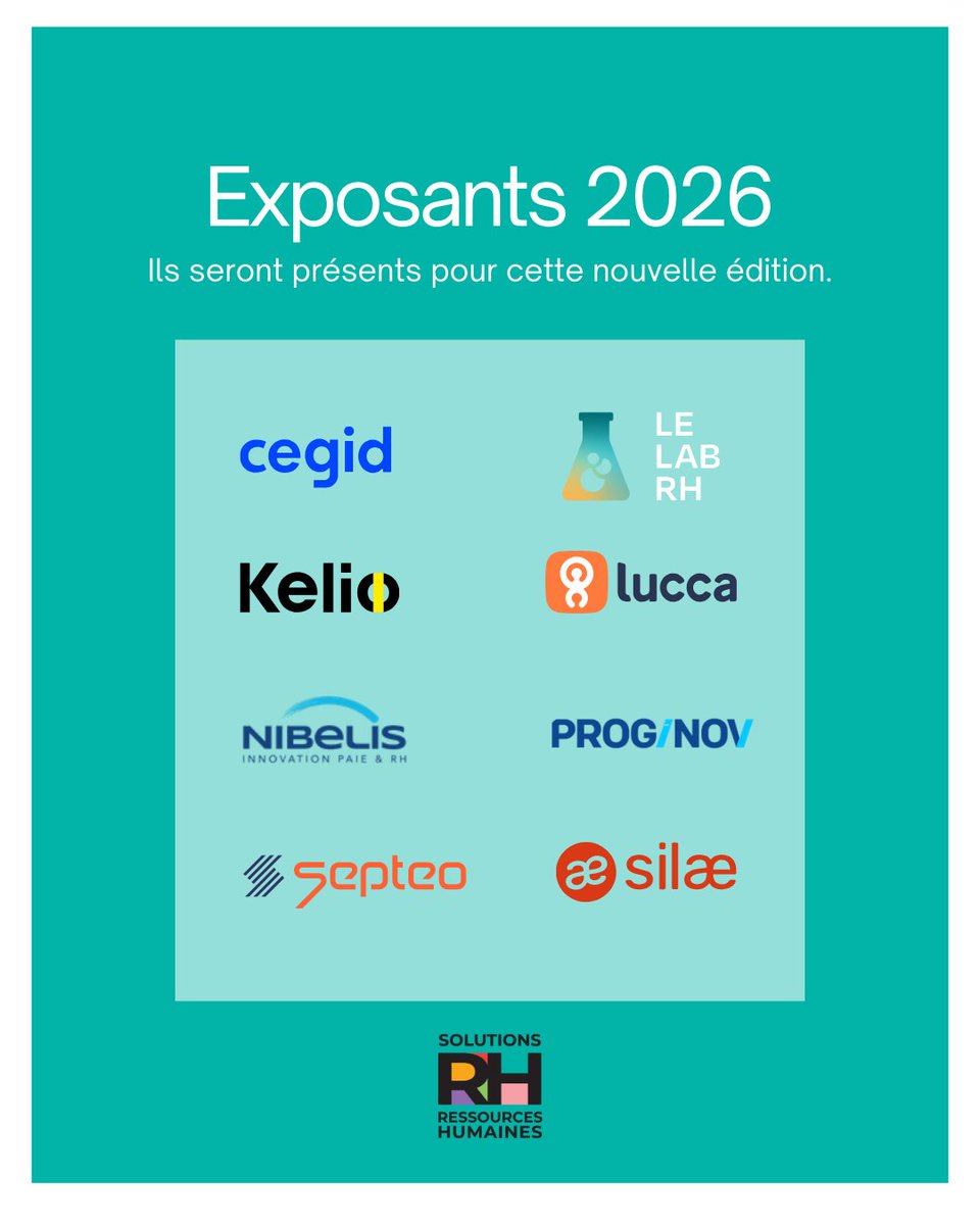 Solutions_RH's tweet image. Qui sera présent au Salon Solutions RH 2026 ?

Cette année encore, les leaders du SIRH, de la formation, de l’IA RH et du recrutement seront au rendez-vous pour présenter leurs dernières innovations.
Inscrivez-vous dès maintenant 👉 solutions-ressources-humaines.com/visiter.php

#SolutionsRH #RH