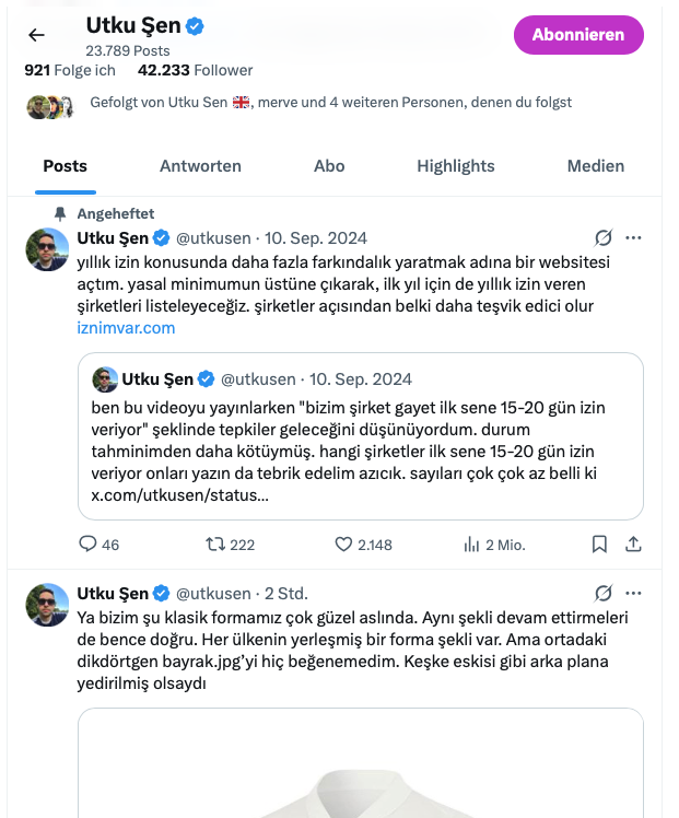 nzmdgnc's tweet photo. @utkusen iPhone App icinde kaleminin kirilacagi kisiyi koydugunuz post gözüküyor, ama browserda açınca gözükmüyor 🧐 https://t.co/ZyBsRH59IO