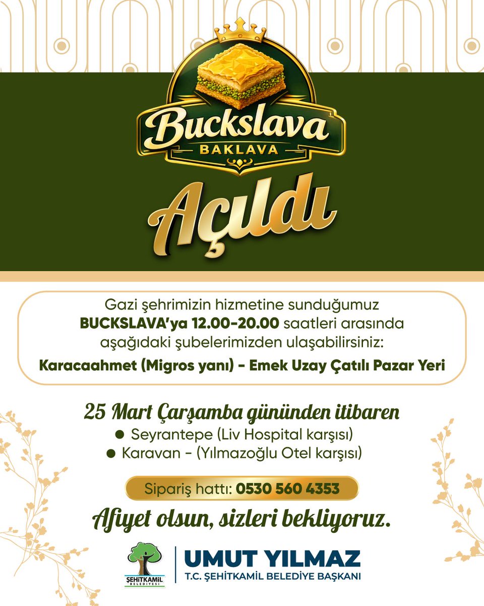 Şehitkamil Belediyesi🇹🇷 tweet media
