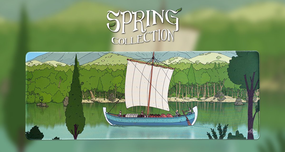 BlueTurtle_d's tweet photo. 🌿 New Spring Collection Desk Mat is here! The River Journey - available now in the shop. 

Get 22% OFF all merch, use code ‘MAGIC22’ at checkout. 

https://t.co/JxG3Telvc8 https://t.co/1pOM2RzjVJ
