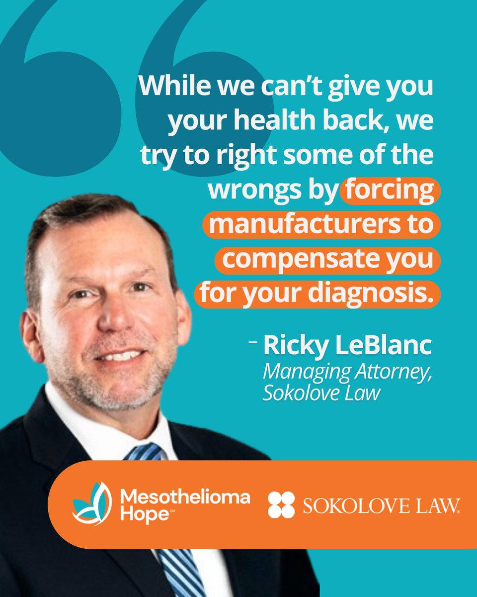 In our recent Q&amp;A, Ricky LeBlanc, managing attorney of <a href="/SokoloveLaw/">Sokolove Law</a>, shares how experienced #mesothelioma lawyers help investigate asbestos exposure, file claims, and pursue compensation.

Read the full Q&amp;A: bit.ly/4rNWOHw