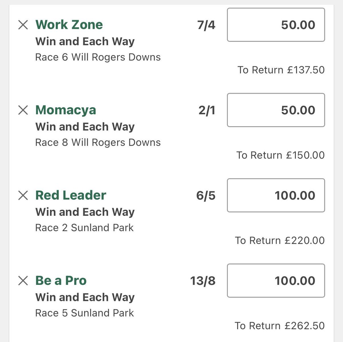 American Horse Racing Value Tips tweet media