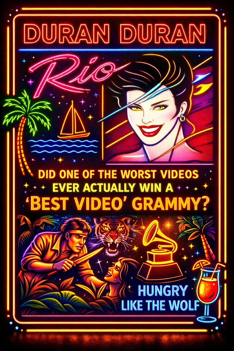 C_Rocktails's tweet photo. Did you know that Duran Duran won the first ever video Grammy?
Join the debate. Link in comments.
#classicrock #80sflashback https://t.co/2g0Pdg5hqW