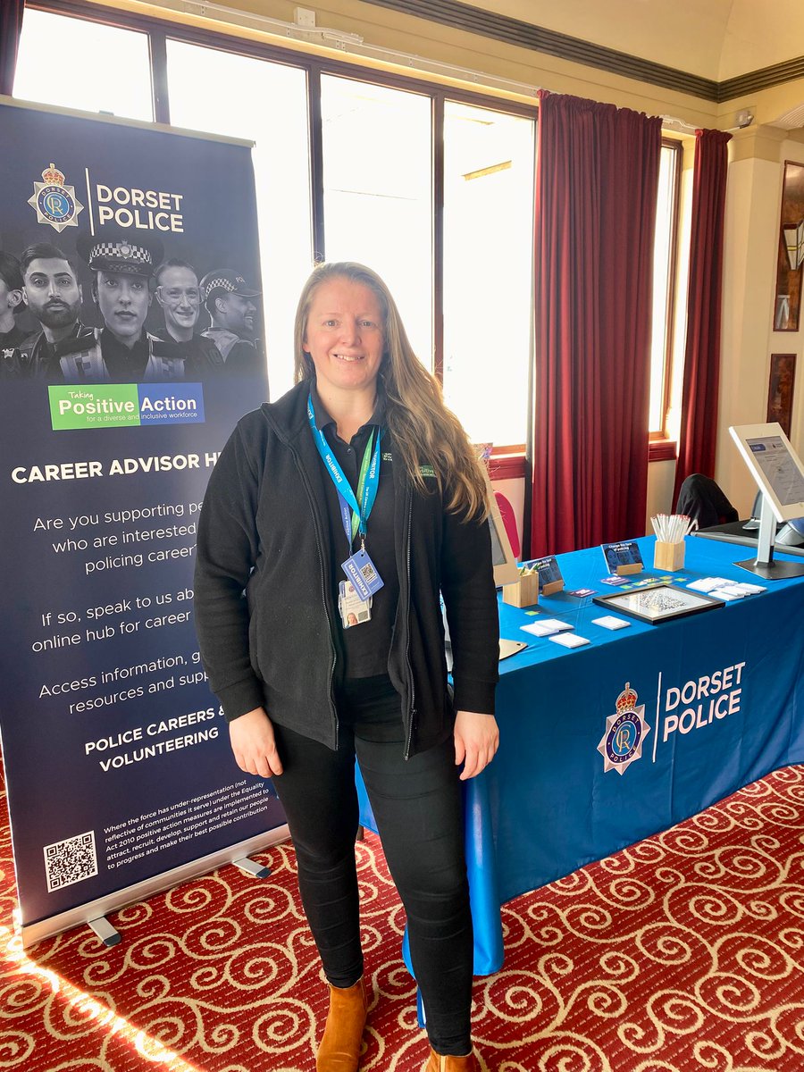 PolicePosAction's tweet image. Last Friday #PositiveAction officers Ali and Klara exhibited at the @UKCareersFair #jobfair at Bournemouth Pavilion. There was a high interest for staff positions with @DorsetPolice, such as PCSO, IT, Admin and joining the Special Constabulary. #JoinUs