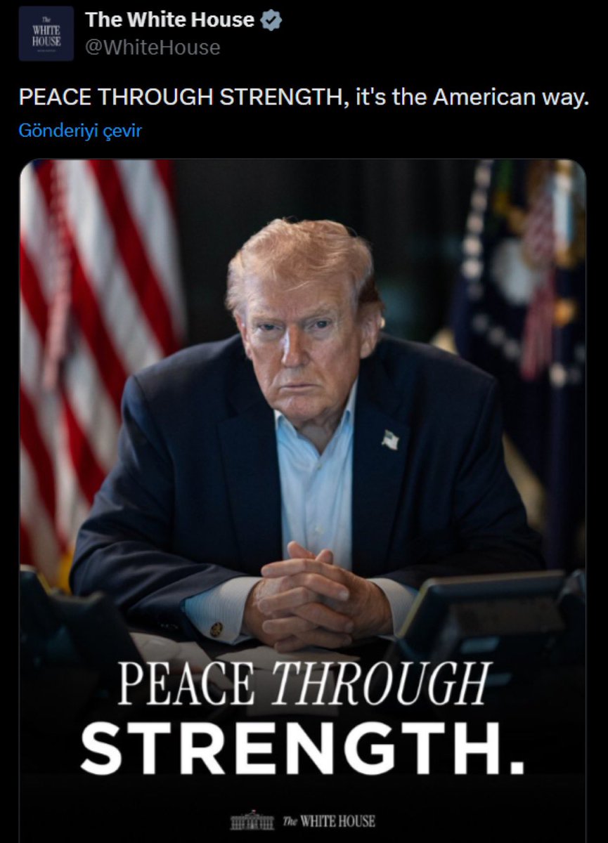 البيت الأبيض ينشر رسالة: "السلام من خلال القوة. هذه هي طريقة أمريكا." تحليل ودلالات