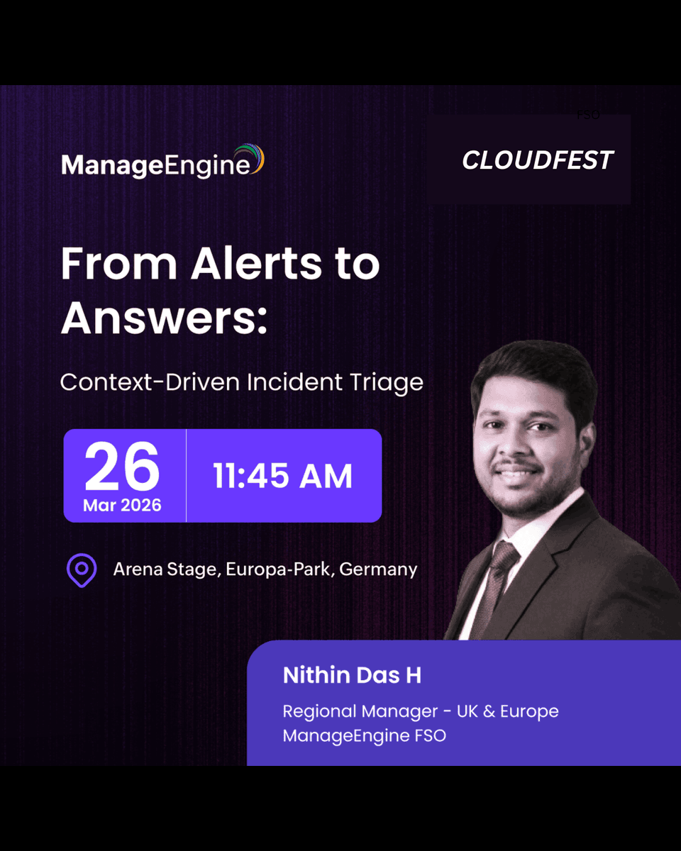 ManageEngine FSO tweet media