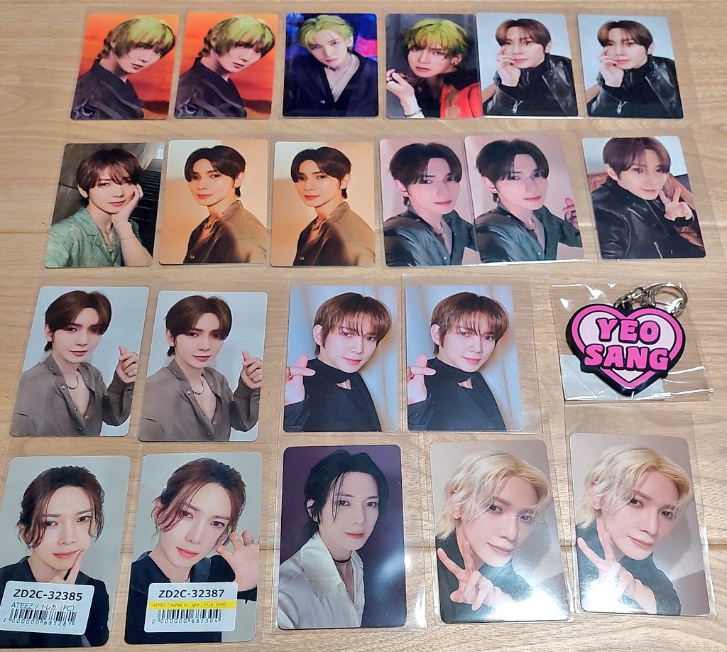 ATEEZ  過去トレカ 交換 

【譲】　ホンジュン サン ヨサン
【求】　ソンファ ＞ ジョンホ

異種⭕過去⭕トレカ、グッズなんでも検討します！
郵送希望です📮

お心当たりのある方はお気軽にリプまたはDMお待ちしております🙇‍♀️

#ATEEZ交換