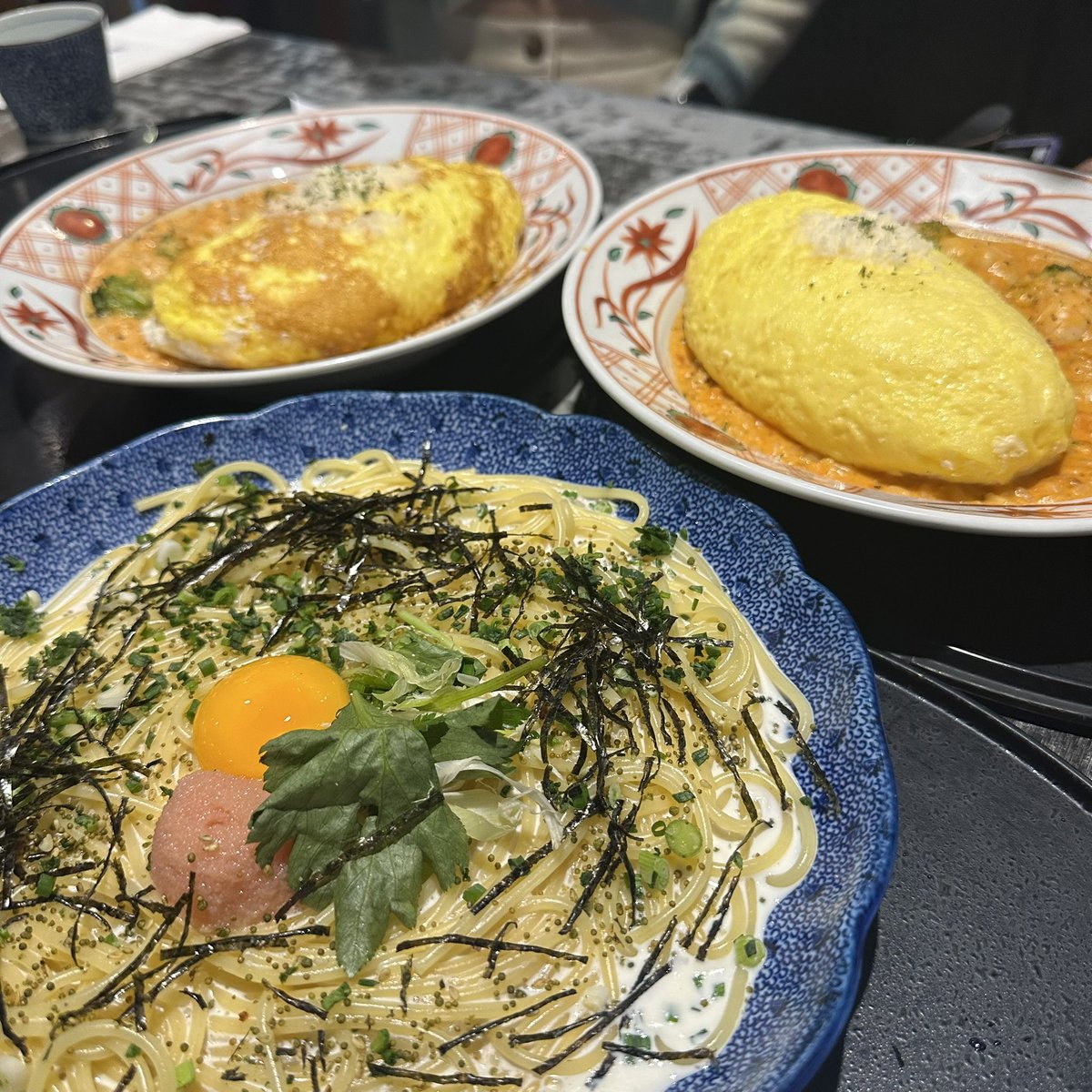 yuumm_eeat's tweet photo. 고에몬

까르보나라 멘타이꼬
수플레오믈렛 새우 로제소스 리조또 https://t.co/pcGdS1hqq8