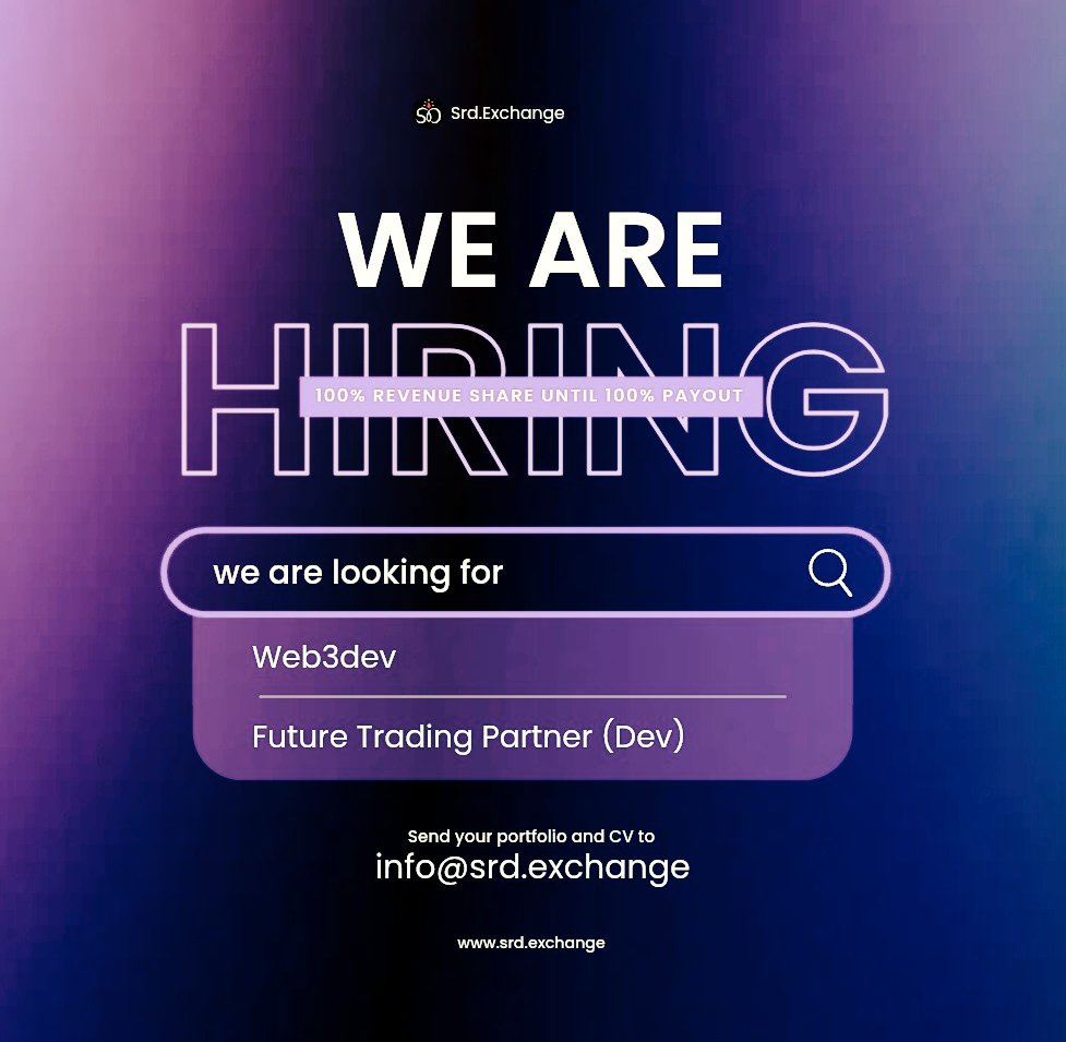 Srd.Exchange (MVP is Live) 🚀 tweet media