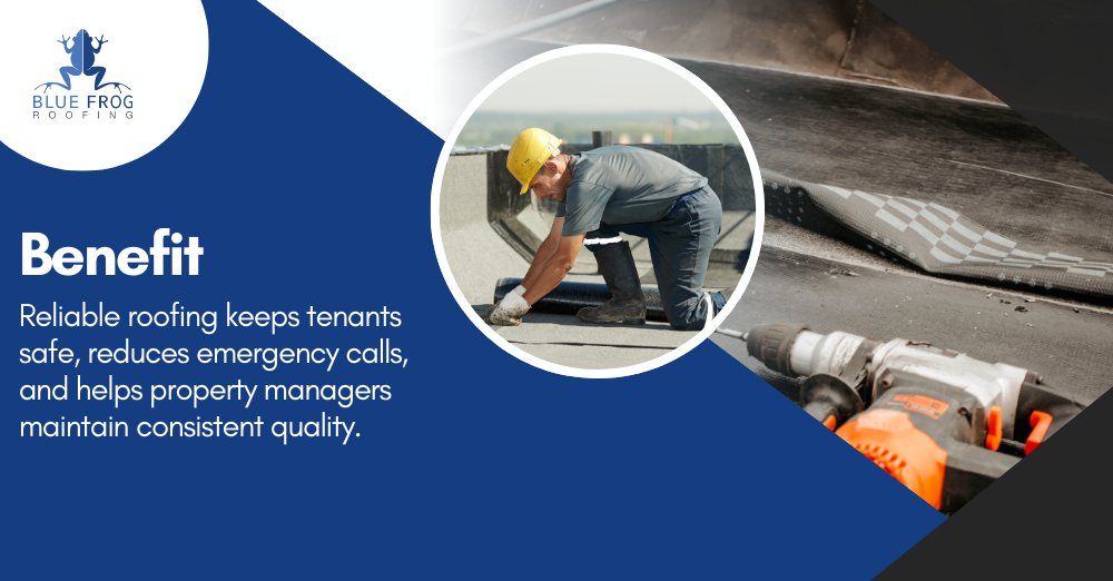 BlueFrogRoofing's tweet image. Reliable roofing keeps tenants safe, reduces emergency calls, and helps property managers maintain consistent quality.
#MultiFamilyRoofing #PropertyManagement #RoofSafety