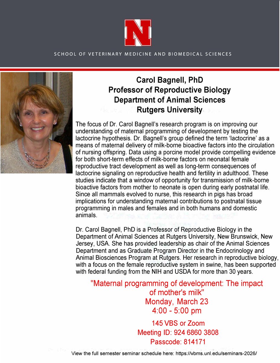 NE School of Vet Medicine & Biomedical Sciences tweet media