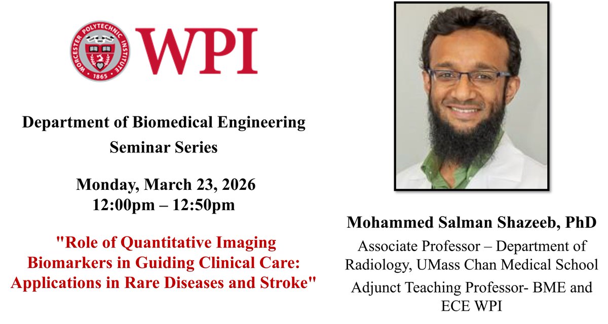 WPI Biomedical Engineering Department tweet media