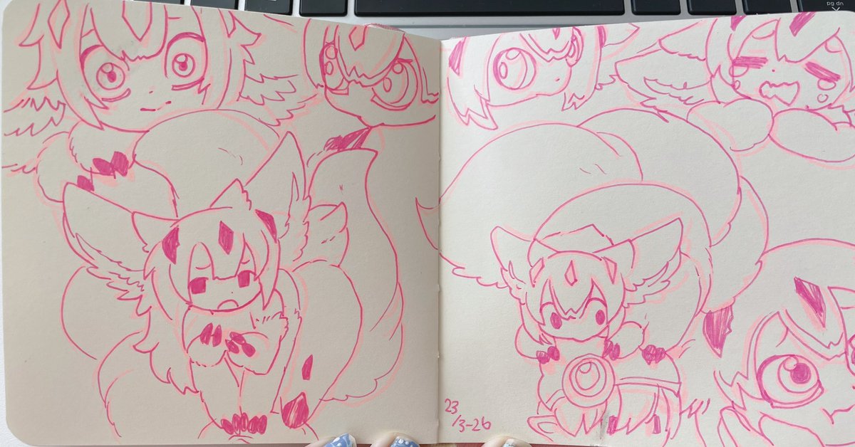 artsy_pommel's tweet image. School doodles 
#faputa #madeinabyss