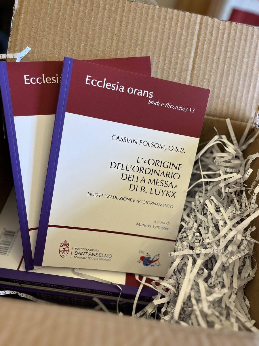 È uscito il volume n. 13 della nostra collana "Studi e ricerche": di C. FOLSOM, O.S.B., L'ORIGINE DELL'ORDINARIO DELLA MESSA» DI B. LUYKX. Nuova tradizione e aggiornamento, a cura di Markus Tymister. Per ulteriori informazioni: ecclesiaorans.com/ordinario_mess…