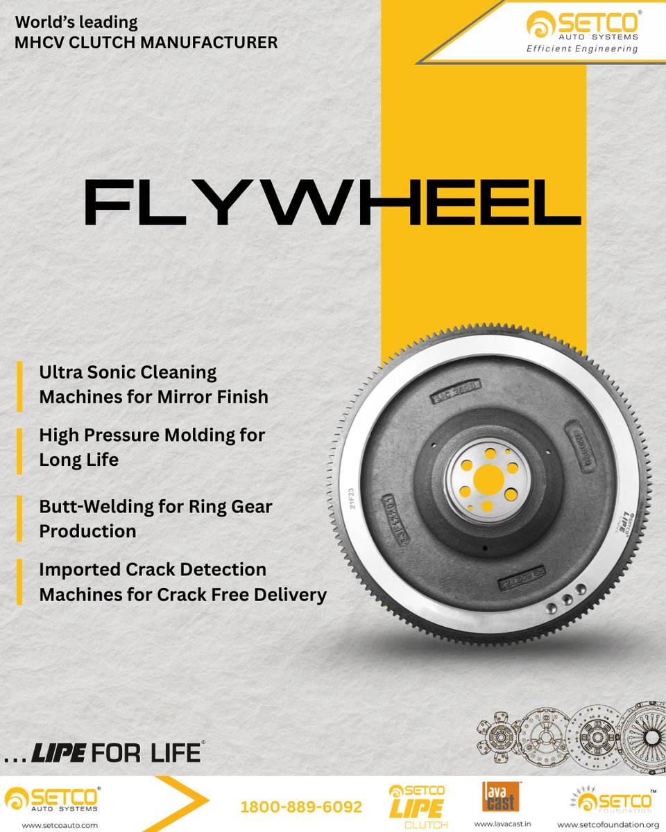 SetcoAutomotive's tweet image. SETCO LIPE Flywheels are built using advanced manufacturing techniques to ensure durability, precision, and reliable performance in demanding conditions.

Designed to deliver long life and consistent performance you can trust.

#SetcoAutoSystems #LIPE #Flywheel #SetcoProducts