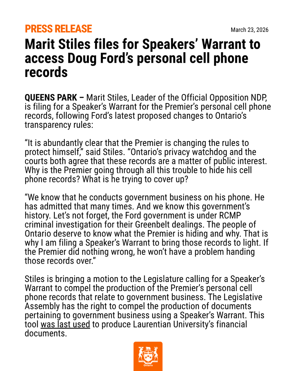 Ontario NDP tweet media