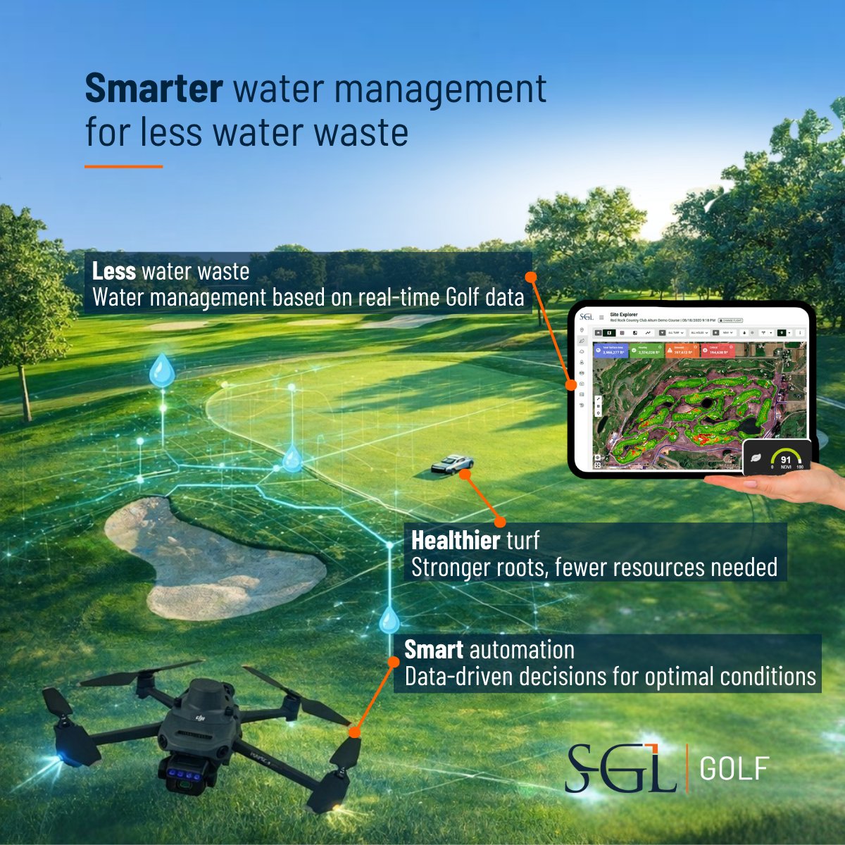 SGL_Golf's tweet photo. Every drop counts on the golf course.💧 Smarter irrigation = less water wasted, healthier turf, smoother greens.

SGL Golf’s automated system keeps courses championship-ready while using water &amp; chemicals efficiently. 🌱

#WorldWaterDay #SustainableGolf #TurfManagement https://t.co/UeWoL8NuRe