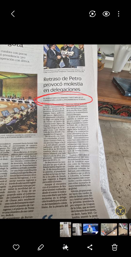 Ya por fortuna esta terminando su nefasto periodo , pero jamas aprendió a conjugar el verbo RESPETAR. No respeta a los colombianos , ni a jefes de delegaciones extranjeras, ni a su familia ni a nadie .