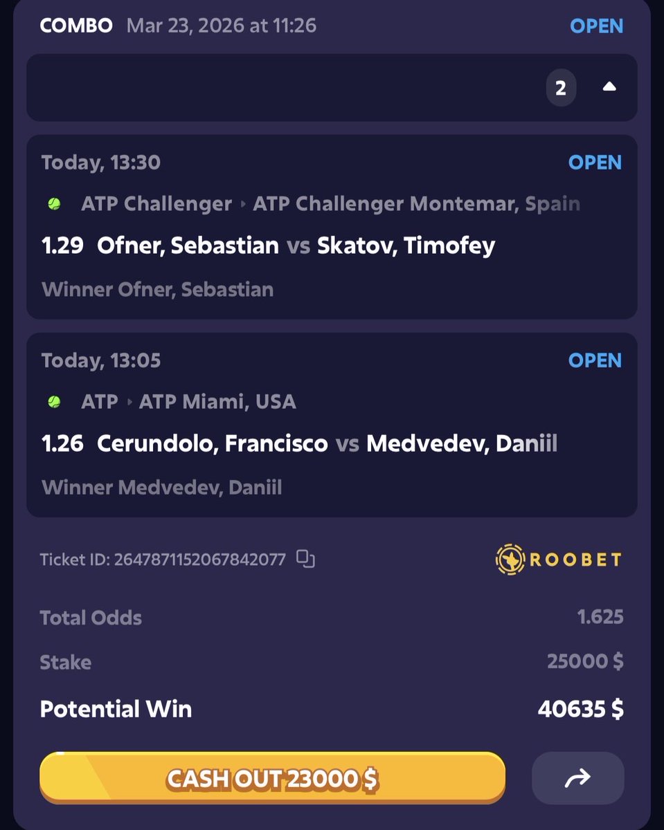 Solo Tenis Picks🇦🇷 / Apuestas Deportivas Free tweet media