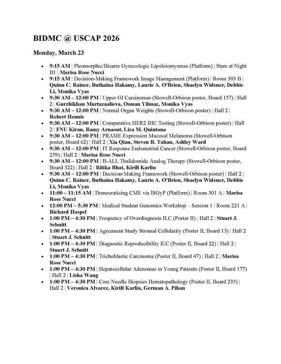 BIDMC Pathology tweet media