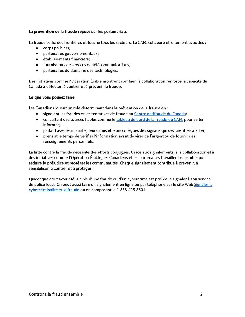 Centre antifraude du Canada tweet media