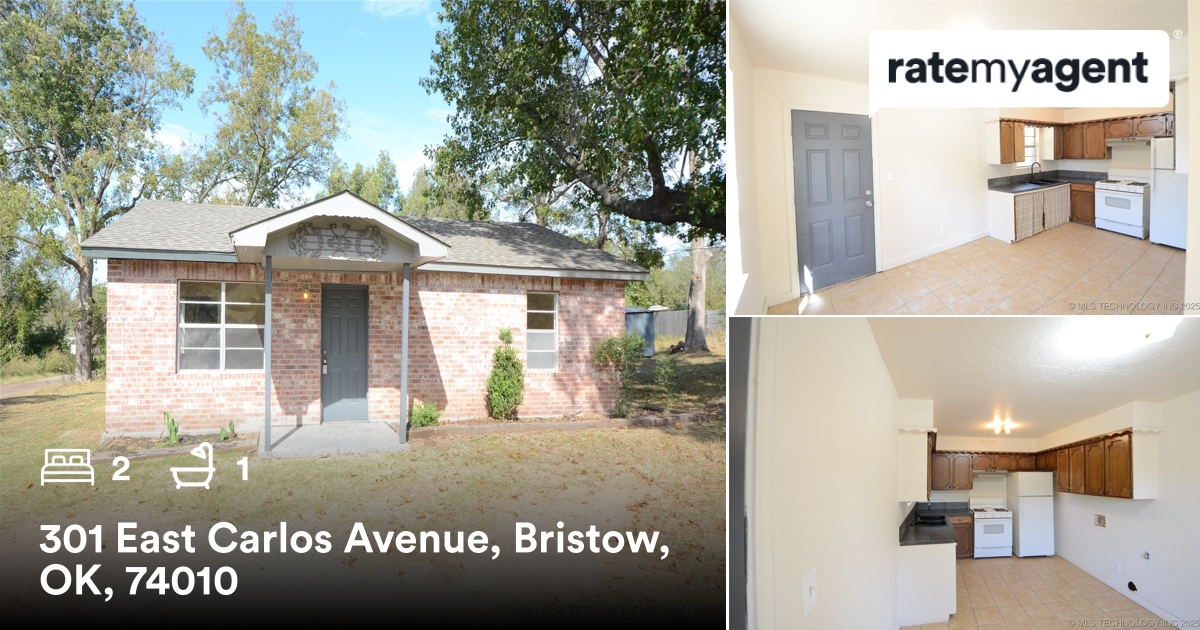PeckRealtyGroup's tweet photo. 🛌 2 🛀 1
📍 301 East Carlos Avenue, Bristow, OK, 74010

My latest sale on RateMyAgent.
OK 132776
https://t.co/dAoRi8GoGh

...
#ratemyagent #realestate #Keller_Williams_Advantage__Novi https://t.co/QDyBnDzDPt