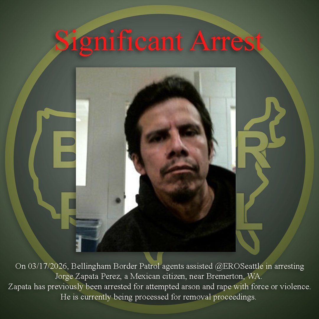 US Border Patrol Chief Patrol Agent Blaine Sector tweet media