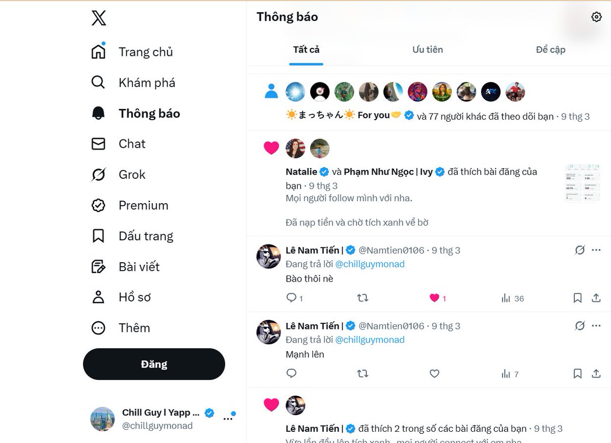 chillguymonad's tweet image. Vẫn tiếp tục connect mình nha ! 

Mình chưa kịp back ai đừng vội cancel nha. 

Tần suất mình back chậm mà chắc đảm bảo cho nick 

#Connect #All