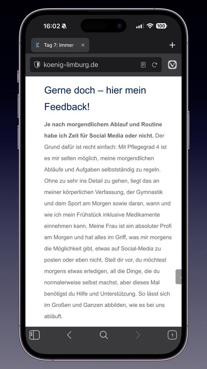 ms_powerman's tweet photo. Info: »Ich habe bemerkt, dass deine aktive Beteiligung auf Social Media sehr unterschiedlich ist». An manchen Tagen bist du sehr aktiv und antwortest auf Postings, während du an anderen Tagen nur ein Like vergibst oder gar nicht aktiv bist.
#multiplesklerose https://t.co/7wdxHdKsgp