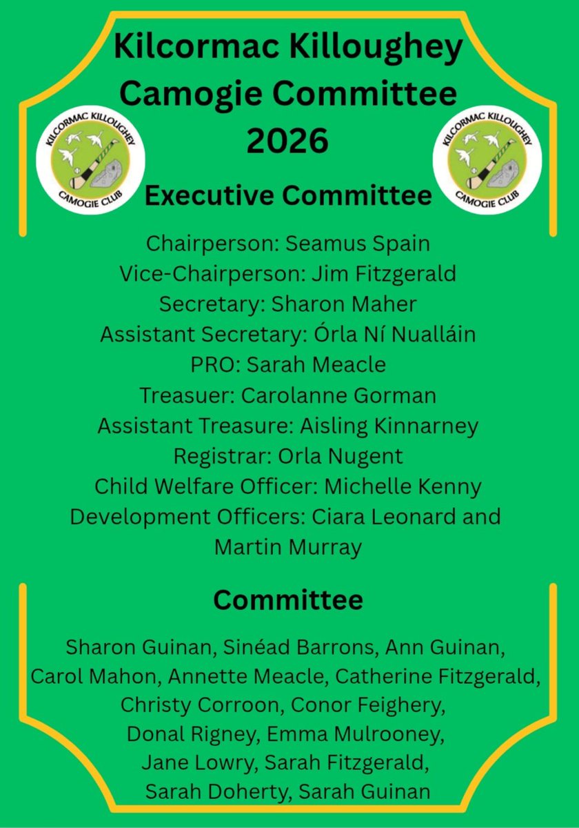 KilcormacKillougheyCamogieClub tweet media