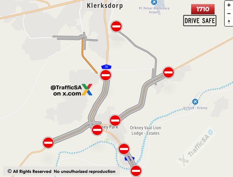 TrafficSA's tweet image. North West - #TaxiStrike  #Orkney  #Klerksdorp