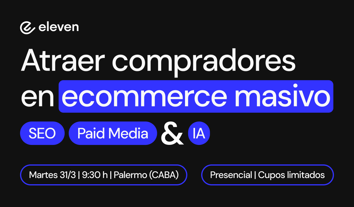 elevenok_'s tweet photo. El 31/03 nos encontramos en Palermo para hablar de Ecommerce masivo.

Andrés Kloster va a estar hosteando un espacio enfocado en estrategias de adquisición de compradores.

🕤 9:30 AM
🎟️ Cupos limitados
Registrate acá: https://t.co/kZGN6d7QP0 https://t.co/lKPxINI6Nd
