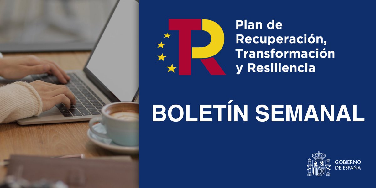 P_Recuperacion's tweet image. Disponible el #boletín del #PlanDeRecuperación.

Del 14 al 20 de marzo:
🔹El @mitecogob destina 86 M€ a 47 proyectos de #EconomíaCircular en renovables.
🔹El @minturgob anuncia 100 M€, ampliables, en la convocatoria del #PERTE_VEC 5.

#NextGenerationEU
➡️planderecuperacion.gob.es/noticias/bolet…