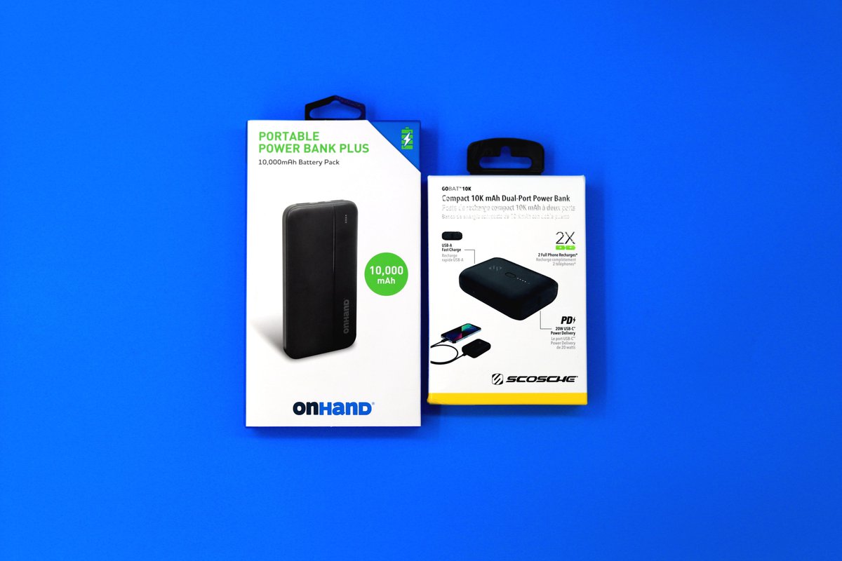 ISUTechZone's tweet photo. Recharge your devices in style with part of This Month's Must Haves:  Power banks! Enjoy $5 off of all OnHand and Scosche power banks through  the rest of March! 🍀🔋 https://t.co/nBSodKyPN8