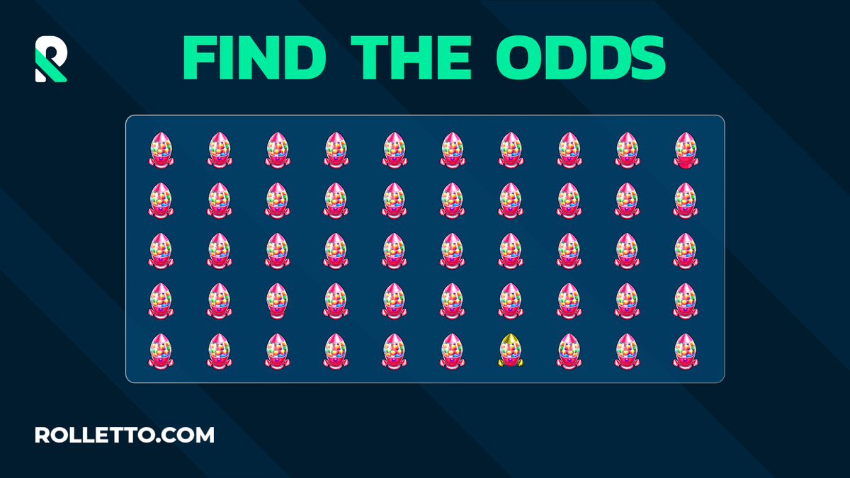 🧐 Find the Odds

Can you spot the odd symbols? 🎰👀

🎁Lucky winners will win FREE SPINS from Rolletto!

Follow  <a href="/RollettoWorld/">Rolletto</a>, 🔁 reshare, ❤️ like, and tag 2 friends to join the fun! 🚀
Drop your answer in the comments! ⬇️