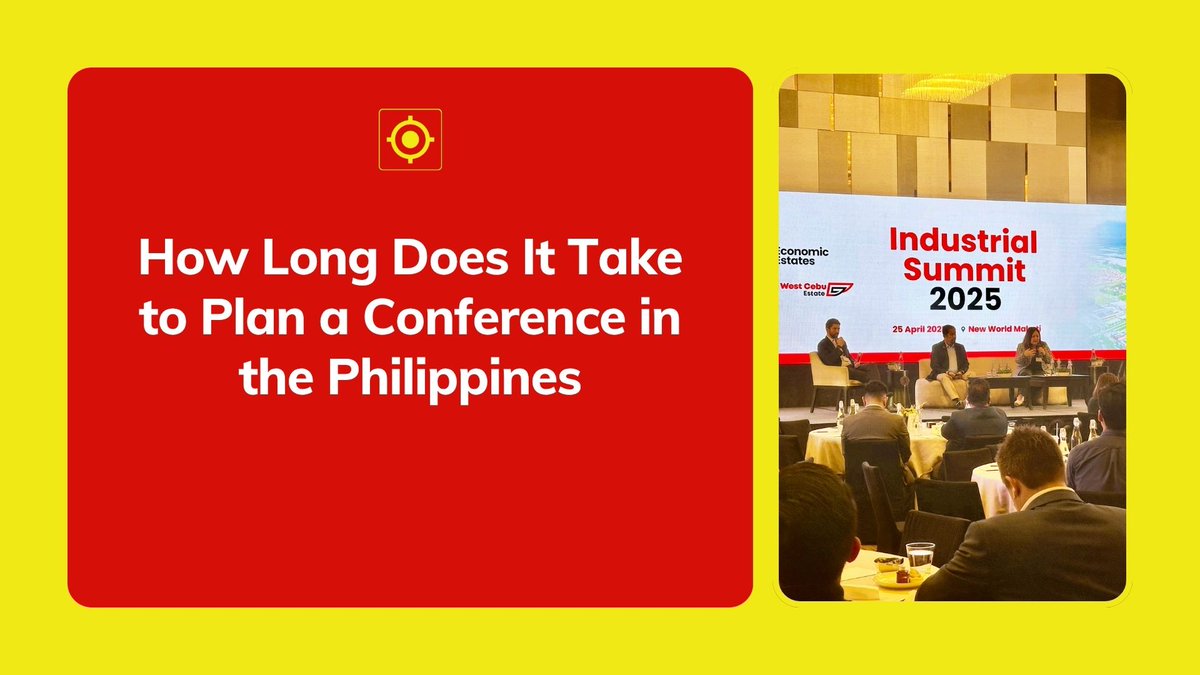 exlinkevents's tweet photo. How Long Does it Take to Plan a Conference in the Philippines

https://t.co/CVlfPQA2bI

#conference #philippines #MICE #Event #Eventprof https://t.co/EEZ3iGeT89