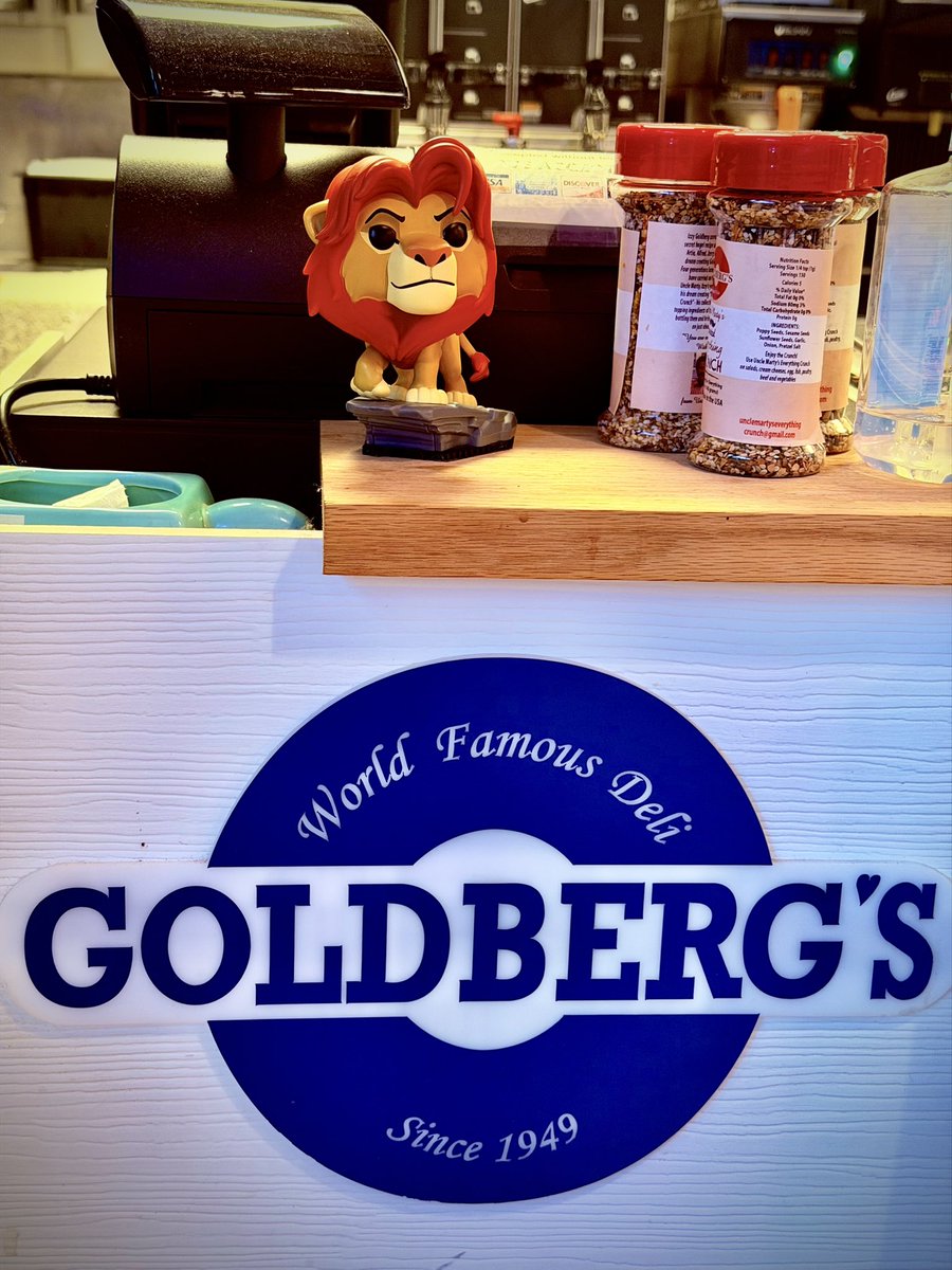 WorldFamousDeli's tweet photo. Meet Simba, keeping a close eye on the counter and making sure every bagel, sandwich, and smile is up to royal standards. 🦁😄

Stop by and say hi, he’s currently accepting compliments. 😉🥯

#WorldFamousDeli #NewTeamMember #Simba #DeliLife #MillburnNJ https://t.co/SOaVW2bWsy