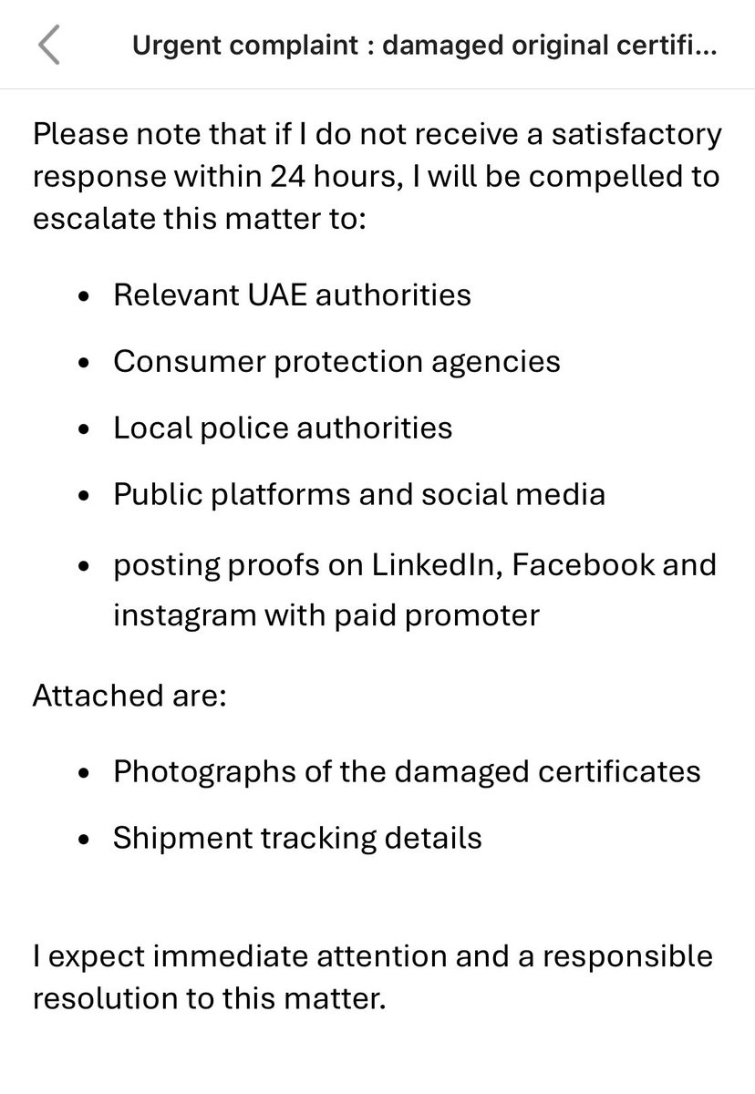 ShaikhSohail84's tweet photo. My degree certificate and birth certificate were torn and cello taped by Aramex courier and delivered. They are no more responding after such neglegence https://t.co/VIMPfb9TNI