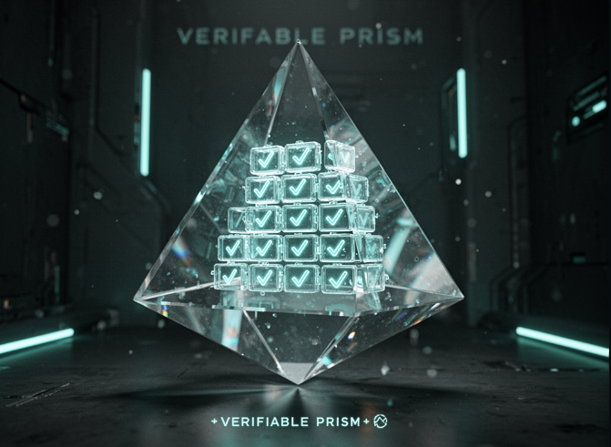 failproof02's tweet photo. Verifiable Prism” – this digital collectible captures @PsyProtocol  core belief that work must be openly provable. A floating, transparent crystal prism houses a luminous blockchain ledger; each block glows with a tiny check‑mark, symbolising an immutable, auditable record. https://t.co/ws15E07s8Z